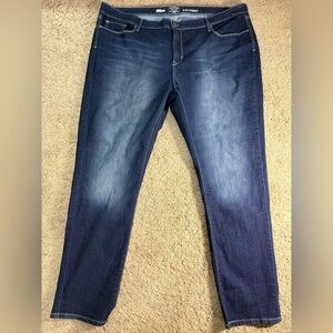 Signature by Levi Strauss Women’s 26 Dark Blue Slim Straight Jeans